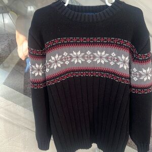 Cotton navy ski/winter sweater size 6/7